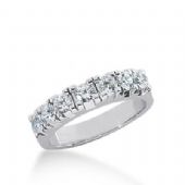 14k Gold Diamond Anniversary Wedding Ring 7 Round Brilliant Diamonds 0.84ctw 303WR135014K