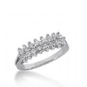 14k Gold Diamond Anniversary Wedding Ring 16 Round Brilliant Diamonds 0.48ctw 306WR135314K