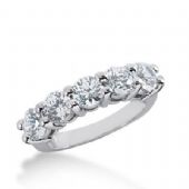 14k Gold Diamond Anniversary Wedding Ring 5 Round Brilliant Diamonds 2.25ctw 319WR138114K