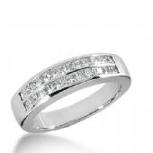 14k Gold Diamond Anniversary Wedding Ring 24 Princess Cut Diamonds 0.96ctw 332WR144814K