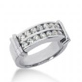 14k Gold Diamond Anniversary Wedding Ring 16 Round Brilliant Diamonds 0.80ctw 355WR150814K