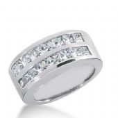 14k Gold Diamond Anniversary Wedding Ring 16 Princess Cut Diamonds 2.24ctw 356WR151214K