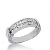 14k Gold Diamond Anniversary Wedding Ring 22 Round Brilliant Diamonds 0.66ctw 363WR152314K