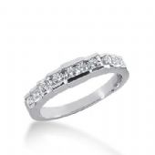 14k Gold Diamond Anniversary Wedding Ring 10 Round Brilliant Diamonds 0.32ctw 372WR155014K