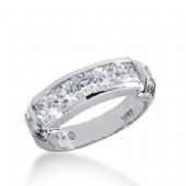 14k Gold Diamond Anniversary Wedding Ring 11 Princess Cut Diamonds 2.10ctw 375WR155914K