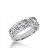 14k Gold Diamond Anniversary Wedding Ring 7 Marquise Shaped, 22 Round Brilliant Diamonds 1.86ctw 383WR157314K