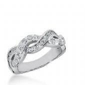 14k Gold Diamond Anniversary Wedding Ring 26 Round Brilliant Diamonds 0.65ctw 384WR157414K