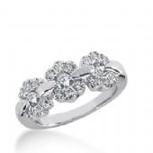 14k Gold Diamond Anniversary Wedding Ring 21 Round Brilliant Diamonds 0.66ctw 385WR157514K