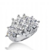 14k Gold Diamond Anniversary Wedding Ring 25 Princess Cut Diamonds 4.25ctw 386WR157614K