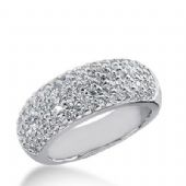14k Gold Diamond Anniversary Wedding Ring 79 Round Brilliant Diamonds 1.19ctw 388WR160114K