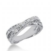 14k Gold Diamond Anniversary Wedding Ring 32 Round Brilliant Diamonds Total 0.64ctw 416WR170714K