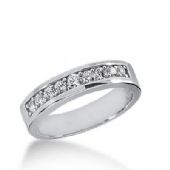 14k Gold Diamond Anniversary Wedding Ring 9 Round Brilliant Diamonds Total 0.38ctw. 429WR175314K