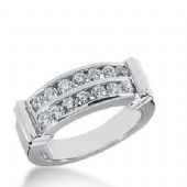 14k Gold Diamond Anniversary Wedding Ring 14 Round Stone 0.05 ct  Total 0.70 ctw. 440WR179214k