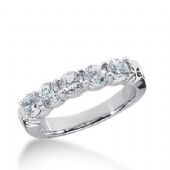 14k Gold Diamond Anniversary Wedding Ring 5 Round Stones Total 1.25ctw 470WR188314k