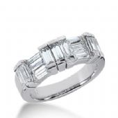 14k Gold Diamond Anniversary Wedding Ring 13 Straight Baguette Total 1.82ctw 484WR200014k