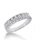 14k Gold Diamond Anniversary Wedding Ring 9 Round Brilliant Diamonds Total 0.63ctw 498WR202814k