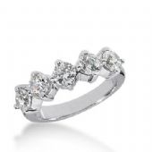 14k Gold Diamond Anniversary Wedding Ring 5 Round Brilliant Diamonds Total 1.50ctw 500WR203114k