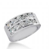 14k Gold Diamond Anniversary Wedding Ring 10 Round Brilliant Diamonds Total 1.70ctw 501WR203214k