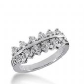 14k Gold Diamond Anniversary Wedding Ring 12 Round Brilliant Diamonds Total 0.72ctw 504WR203814k