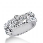 14k Gold Diamond Anniversary Wedding Ring 16 Round Brilliant Diamonds Total 1.07ctw 543WR213414k