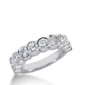 14k Gold Diamond Anniversary Wedding Ring 10 Round Brilliant Diamonds Total 2.00ctw 565WR228914k