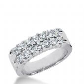 14k Gold Diamond Anniversary Wedding Ring 14 Round Brilliant Diamonds Total 1.40ctw 566WR229014k