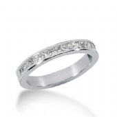 14k Gold Diamond Anniversary Wedding Ring 15 Princess Cut Stones Total 0.75ctw 571WR230414k