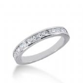 14k Gold Diamond Anniversary Wedding Ring 15 Princess Cut Stones Total 0.75ctw 573WR230714k