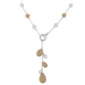 14K Gold & 23.9 Carat Diamond Ball Necklace