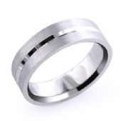 14K Solid Gold Simple Wedding Band for Men