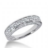14k Gold Diamond Anniversary Wedding Ring 34 Round Brilliant Diamonds Total 1.54ctw 579WR231914k
