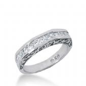 14k Gold Diamond Anniversary Wedding Ring 15 Princess Cut Stones Total 0.75ctw 580WR232014k