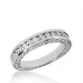 14k Gold Diamond Anniversary Wedding Ring 15 Round Brilliant Diamonds Total 0.53ctw 581WR232114k