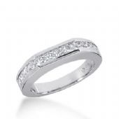 14k Gold Diamond Anniversary Wedding Ring 14 Princess Cut Diamonds Total 0.98ctw 582WR232614k