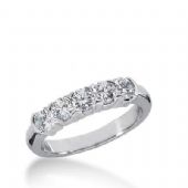 14k Gold Diamond Anniversary Wedding Ring 5 Round Brilliant Diamonds Total 0.75ctw 585WR232914k