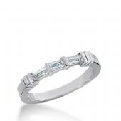 Diamond Wedding Ring 1 Straight Baguette 0.14 ct 2 Tapered Baguette 0.08 ct Total 0.30 ctw. 611WR237114k