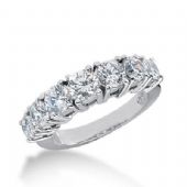 14K Gold Diamond Anniversary Wedding Ring 7 Round Brilliant Diamonds Total 1.95ctw 623WR239314k