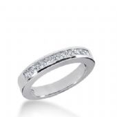 14K Gold Diamond Anniversary Wedding Ring 10 Princess Cut Diamonds Total 0.50ctw 635WR241414k