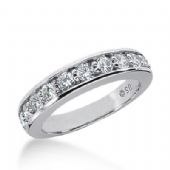 14K Gold Diamond Anniversary Wedding Ring 10 Round Brilliant Diamonds Total 1.00ctw 643WR242614k
