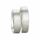 14k His & Hers Gold 0.15 ct Diamond 122 Wedding Band Set HH12214K