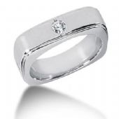 Men's Diamond Ring 1 Round Stone 0.15 ct 144-MDR1289