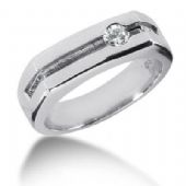 Men's Diamond Ring 1 Round Stone 0.25 ctw 159-MDR139