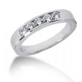 Men's Diamond Ring 5 Round Stone 0.12 ct Total 0.60 ctw 160-MDR1231