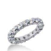 950 Platinum Diamond Eternity Wedding Bands, Bar Setting 2.00 ct. DEB325PLT