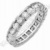 18k Gold Diamond Eternity Wedding Bands, Box Setting 2.00 ct. DEB00218K