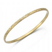 3mm Classic Design Moroccan Womens Bangle  011-3CDMWB