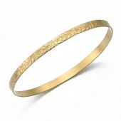 4.5mm Classic Flat Design Moroccan Womens Bangle  015-45FCDMWB