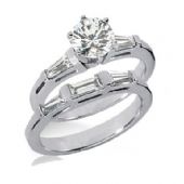 14K Gold Diamond Engagement Bridal Set 1.87ctw 4000-14KENBR