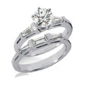 18K Gold Diamond Engagement Set 1.87ctw. 4000-18KENBR-101