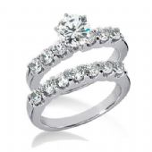 14K Gold Diamond Engagement Bridal Set 2.30ctw. 4003-14KENBR-130